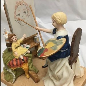Norman Rockwell's "The Artist's Daughter" Porcelain Figurine 1980